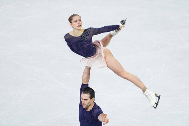Milano Cortina 2026 Winter Olympics MILAN, ITALY - FEBRUARY 16: Minerva Fabienne Hase and Nikita Volodin of Germany perform during the pairs free skating program at the Milano Cortina 2026 Olympic Winter games, Winterspiele,Spiele, Summer games at Milano Ice Skating Arena in Milan, Italy, on February 16, 2026. Cemal Yurttas Anadolu Milan Italy. Editorial use only. Please get in touch for any other usage.  Copyright: x2026xAnadoluxCemalxYurttasx