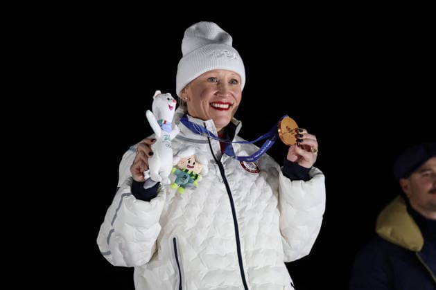GIOCHI OLIMPICI - Olimpiadi Invernali Milano-Cortina 2026 - Bobsleigh Women s Kaillie Armbruster Humphries from United State, bronze medal during the Olympic Winter games, Winterspiele,Spiele, Summer games Milano-Cortina 2026, Bobsleigh Women s Monobob, Gold Medal race on February 16, 2026 at Cortina Sliding Center in Cortina d Ampezzo, Italy. Cortina D Ampezzo Italy  Copyright: xIPAxSport ABACAx