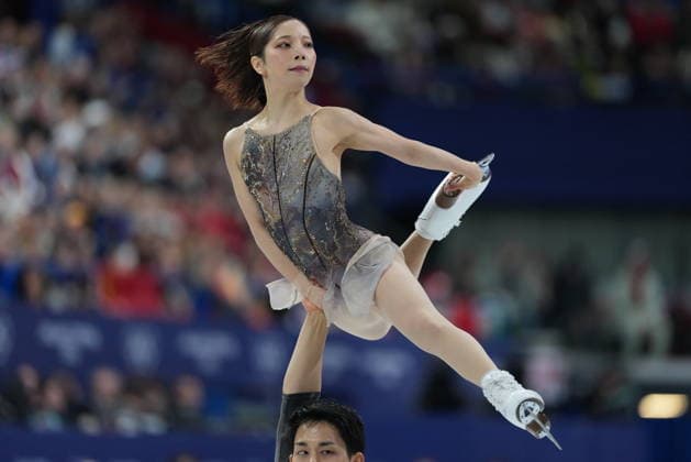 February 16, 2026, Milan, ITALY: Japan s Riku Miura and Ryuichi Kihara compete during the pairs free skate Figure skating, Eiskunstlauf event at the 2026 Winter Olympics, in Milan, on Monday, Feb. 16, 2026. Canada News - February 16, 2026  - ZUMAc35_ 20260216_zaf_c35_224 Copyright: xDarrylxDyckx