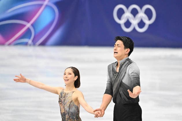 Riku Miura Ryuichi Kihara (JPN), first place, gold medal, Skating, Pair Free Program, Ice Skating Arena in Milan during the Milano Cortina 2026 Olympic Winter games, Winterspiele,Spiele, Summer games 16 February 2026, Milan, Italy. Noxthirdxpartyxsales  aflo_320166551