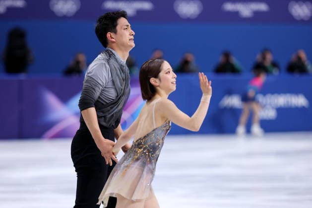 Riku Miura & Ryuichi Kihara (JPN), FEBRUARY 16, 2026 - Figure skating, Eiskunstlauf : Pairs Free Skating during the Milano Cortina 2026 Olympic Winter games, Winterspiele,Spiele, Summer games at Milano Ice Skating Arena in Milan, Italy. Noxthirdxpartyxsales  aflo_320167249