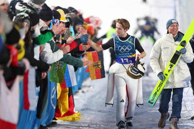 SUNDAL Kristoffer Eriksen (NOR), FEBRUARY 16, 2026 - Ski jumping, Skispringen, Ski, nordisch : Men s Super Team Final Round during the Milano Cortina 2026 Olympic Winter games, Winterspiele,Spiele, Summer games at Predazzo Ski Jumping Stadium in Predazzo, Italy. Noxthirdxpartyxsales  aflo_320168141