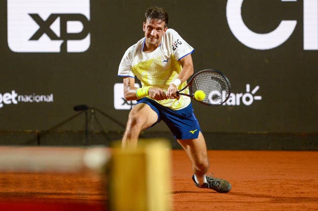 rio open, etapa do ATP, Tennis Herren world tour 500 Rio de Janeiro (RJ), 16 02 2026 - Rio Open ATP 500 RJ - Vit Kopriva (CZE) during the Rio Open, a stage of the ATP World Tour 500, which takes place at the Jockey Club Brasileiro in Gavea, South Zone of Rio de Janeiro, this Monday, February 16, 2026. (Foto: Clever Felix Thenews2 imago images) SPO  Copyright: xCleverxFelixx