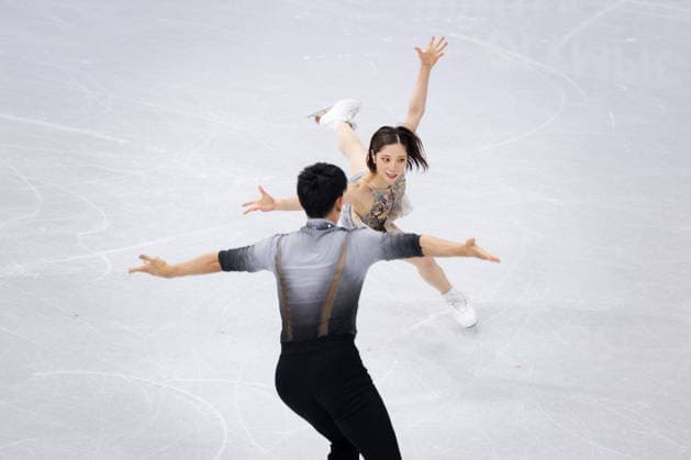 Winter Olympics - Pair Skating Free Figure skating, Eiskunstlauf Final AJ Riku Miura and partner Ryuichi Kihara of Team Japan compete during Pair Skating - Free Skating on day ten of the Milano Cortina 2026 Winter Olympic Games, Olympische Spiele, Olympia, OS at Milano Ice Skating Arena on February 16, 2026 in Milan, Italy. Photo by Alexis Jumeau ABACAPRESS.COM Milan  Copyright: xJumeauxAlexis ABACAx