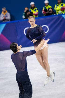 Winter Olympics - Pair Skating Free Figure skating, Eiskunstlauf Final AJ Minerva Fabienne Hase and partner Nikita Volodin of Team Germany compete during Pair Skating - Free Skating on day ten of the Milano Cortina 2026 Winter Olympic Games, Olympische Spiele, Olympia, OS at Milano Ice Skating Arena on February 16, 2026 in Milan, Italy. Photo by Alexis Jumeau ABACAPRESS.COM Milan  Copyright: xJumeauxAlexis ABACAx