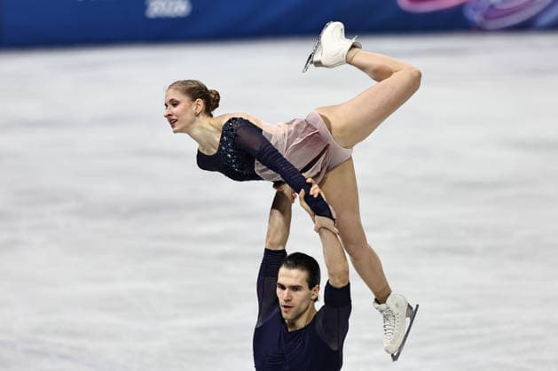 Minerva Fabienne Hase and Nikita Volodin, GER, during pairs free progam at 2026 Figure skating, Eiskunstlauf Olympic Games, Olympische Spiele, Olympia, OS in Milan; 16 02 2026 - *** Minerva Fabienne Hase and Nikita Volodin, GER, during pairs free progam at 2026 figure skating olympic games in Milan 16 02 2026 