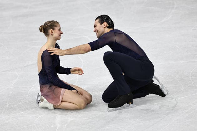 Minerva Fabienne Hase and Nikita Volodin, GER, during pairs free progam at 2026 Figure skating, Eiskunstlauf Olympic Games, Olympische Spiele, Olympia, OS in Milan; 16 02 2026 - *** Minerva Fabienne Hase and Nikita Volodin, GER, during pairs free progam at 2026 figure skating olympic games in Milan 16 02 2026 