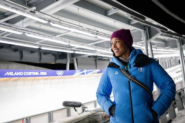 Mariama Jamanka, Monobob Women, Milano Cortina 2026 Olympic Games, Olympische Spiele, Olympia, OS 16-02-2026 *** Mariama Jamanka, Monobob Women, Milano Cortina 2026 Olympic Games 16 02 2026 Copyright: HMBxMedia MarcxNiemeyer