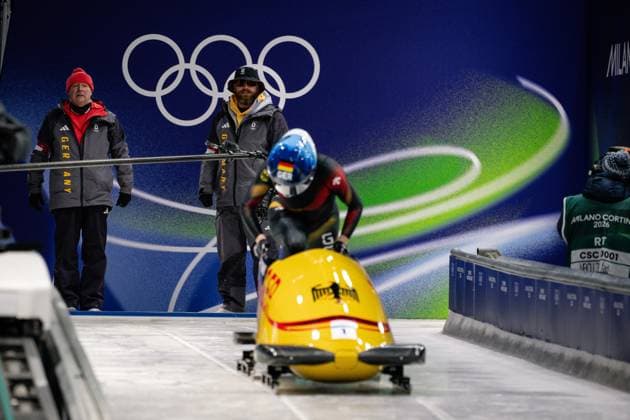 Laura Nolte (Germany), Monobob Women, Milano Cortina 2026 Olympic Games, Olympische Spiele, Olympia, OS 16-02-2026 *** Laura Nolte Germany , Monobob Women, Milano Cortina 2026 Olympic Games 16 02 2026 Copyright: HMBxMedia MarcxNiemeyer