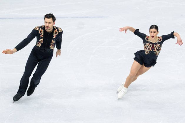 16th February 2026; Val di Fiemme, Italy, 2026 Winter Olympic Games, Olympische Spiele, Olympia, OS Day Eleven; Figure skating, Eiskunstlauf Pair Skating; Rebecca Ghilardi (ITA) Filippo Ambrosini (ITA)  FotoxOlimpik Content restricted for UK based newspaper
