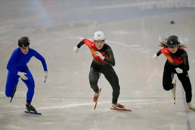 MILAN, ITALY - FEBRUARY 16: The Short Track Speed skating, Eisschnelllauf Women s 1000m quarterfinals is in progress on day ten of the Milano Cortina 2026 Winter Olympic Games, Olympische Spiele, Olympia, OS at Milano Ice Skating Arena on February 16, 2026 in Milan, Italy.  Copyright: xCHINASPORTSx 111621806606