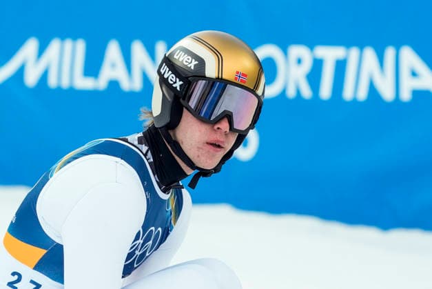 Winter Olympics in Milan Cortina 2026 Val di Fiemme, Italy 20260217. Eero Hirvonen from Finland during the combined jump large hill at the Predazzo Ski jumping, Skispringen, Ski, nordisch Stadium during the Winter Olympics in Milano Cortina 2026. Photo: Terje Pedersen NTB Val di Fiemme Italy EDITORIAL USE ONLY. RESTRICTED USE FOR BETTING COMPANIES Ref:_SPOl-GOyvPMpvw.jpg *** Winter Olympics in Milan Cortina 2026 Val di Fiemme, Italy 20260217 Eero Hirvonen from Finland during the combined jump large hill at the Predazzo Ski Jumping Stadium during the Winter Olympics in Milano Cortina 2026 Photo Terje Pedersen NTB Val di Fiemme Italy EDITORIAL USE ONLY RESTRICTED USE FOR BETTING COMPANIES  Copyright: xTerjexPedersenx xNTBx