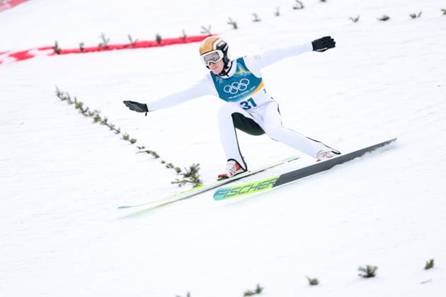 OLYMPICS - Winter Olympic Games, Olympische Spiele, Olympia, OS Milano Cortina 2026 PREDAZZO,ITALY,17.FEB.26 - OLYMPICS, NORDIC SKIING, NORDIC COMBINED, Ski jumping, Skispringen, Ski, nordisch - Winter Olympic Games Milano Cortina 2026, large hill. Image shows Thomas Rettenegger (AUT).  GEPAxpictures xMatthiasxTrinkl
