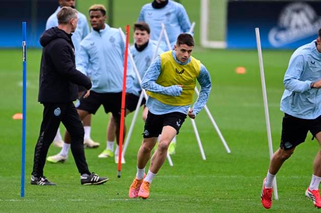 Club Brugge v Atletico de Madrid - UEFA Champions League Media Activities 16 02 2026 BRUGGE, BELGIUM - FEBRUARY 17 : Tresoldi Nicolo forward of Club Brugge pictured during a training session ahead of the UEFA Champions League 2025 26 knockout phase play-off match first leg between Club Brugge and Atletico de Madrid on February 17, 2026 in Brugge, Belgium, 17 02 2026 Westkapelle Belgium  Copyright: xJanxDexMeuleneirx