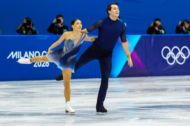 February 16, 2026, Milan, Lombardy, Italy: Anastasia Vaipan-Law and Luke Digby of Great Britain perform during the Figure skating, Eiskunstlauf Pair Skating Free Skating Finals at the Milano Ice Skating Arena during the 2026 Milano Cortina Winter Olympics in Milan, Italy. Milan Italy - ZUMAa161 20260216_oly_a161_362 Copyright: xWalterxG.xArcex