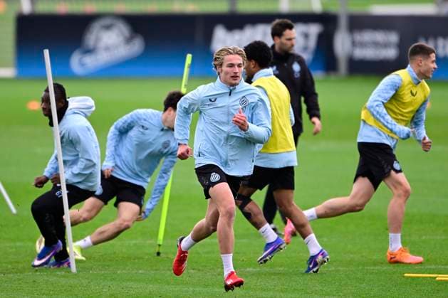 Club Brugge v Atletico de Madrid - UEFA Champions League Media Activities 16 02 2026 BRUGGE, BELGIUM - FEBRUARY 17 : Vermant Romeo forward of Club Brugge pictured during a training session ahead of the UEFA Champions League 2025 26 knockout phase play-off match first leg between Club Brugge and Atletico de Madrid on February 17, 2026 in Brugge, Belgium, 17 02 2026 Westkapelle Belgium  Copyright: xJanxDexMeuleneirx