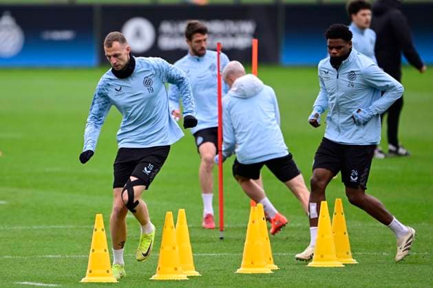 Club Brugge v Atletico de Madrid - UEFA Champions League Media Activities 16 02 2026 BRUGGE, BELGIUM - FEBRUARY 17 : Nilsson Gustaf forward of Club Brugge pictured during a training session ahead of the UEFA Champions League 2025 26 knockout phase play-off match first leg between Club Brugge and Atletico de Madrid on February 17, 2026 in Brugge, Belgium, 17 02 2026 Westkapelle Belgium  Copyright: xJanxDexMeuleneirx