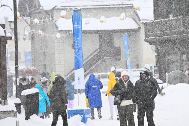 LIVIGNO, ITALY 20260217 Snowfall in Livigno, Italy on Tuesday during the Winter Olympics. *** The image is included in the SPORTS PACKAGE. For others PAID IMAGE *** LIVIGNO ITALY x10080x *** LIVIGNO, ITALY 20260217 Snowfall in Livigno, Italy on Tuesday during the Winter Olympics The image is included in the SPORTS PACKAGE For others PAID IMAGE LIVIGNO ITALY x10080x  Copyright: xFredrikxSandberg TTx 2026 OLYMPICS SKICROSS TRAINING