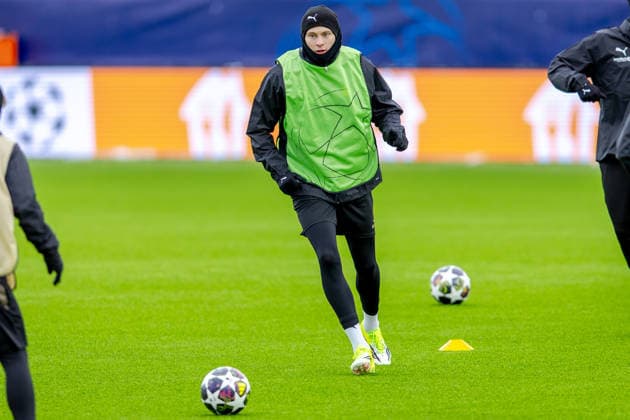 Bodo Glimt trains at Aspmyra Oslo 20260217 Training with Bodo Glimt at Aspmyra before the Champions League football match against Inter Photo Thomas Andersen NTB Oslo Norway EDITORIAL USE ONLY RESTRICTED USE FOR BETTING COMPANIES  Copyright: xThomasxAndersenx xNTBx