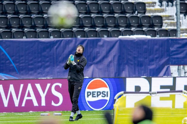 Bodo Glimt trains at Aspmyra Oslo 20260217 Bodo Glimt s goalkeeper Nikita Haikin during training with Bodo Glimt at Aspmyra before the Champions League football match against Inter Photo Thomas Andersen NTB Oslo Norway EDITORIAL USE ONLY RESTRICTED USE FOR BETTING COMPANIES  Copyright: xThomasxAndersenx xNTBx
