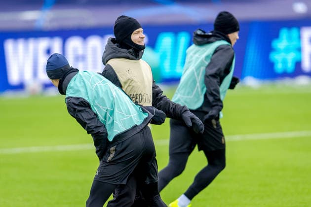 Bodo Glimt trains at Aspmyra Oslo 20260217 Training with Bodo Glimt at Aspmyra before the Champions League football match against Inter Photo Thomas Andersen NTB Oslo Norway EDITORIAL USE ONLY RESTRICTED USE FOR BETTING COMPANIES  Copyright: xThomasxAndersenx xNTBx