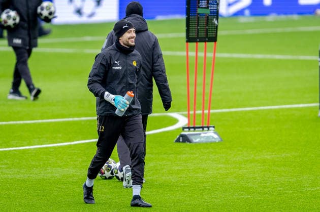 Bodo Glimt trains at Aspmyra Oslo 20260217 Bodo Glimt s goalkeeper Nikita Haikin during training with Bodo Glimt at Aspmyra before the Champions League football match against Inter Photo Thomas Andersen NTB Oslo Norway EDITORIAL USE ONLY RESTRICTED USE FOR BETTING COMPANIES  Copyright: xThomasxAndersenx xNTBx