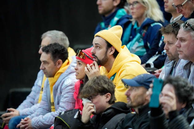 German Athletics during the Ice hockey, Eishockey Men - Qualification Play-off match between Germany v France on day eleven of the Milano Cortina 2026 Winter Olympic Games, Olympische Spiele, Olympia, OS at Milano Santagiulia IHO Ice Hockey Arena on February 17, 2026 in Milan, Italy. (Photo by Alex Gottschalk DeFodi Images) - *** German Athletics during the Ice Hockey Men Qualification Play off match between Germany v France on day eleven of the Milano Cortina 2026 Winter Olympic games at Milano Santagiulia IHO Ice Hockey Arena on February 17, 2026 in Milan, Italy Photo by Alex Gottschalk DeFodi Images