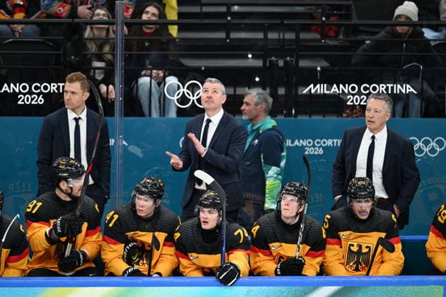 Winter Olympics - Ice hockey, Eishockey - Men - France v Germany German national coach Harold Kreis ( during the men s qualification play-off ice hockey match between Germany and France at the Milano Santagiulia Ice Hockey Arena during the Milano Cortina 2026 Winter Olympic Games, Olympische Spiele, Olympia, OS in Milan, on February 17, 2026. Photo by JMP ABACAPRESS.COM Milan Italy  Copyright: xJMP ABACAx