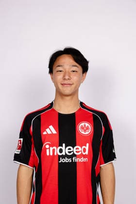 Soccer, Soccer, GER, Eintracht Frankfurt 2025 2026 Portrait appointment Keita Kosugi Eintracht Frankfurt Football, Soccer, GER, Eintracht Frankfurt 2025 2026 Portrait appointment Portrait Presentation xptt