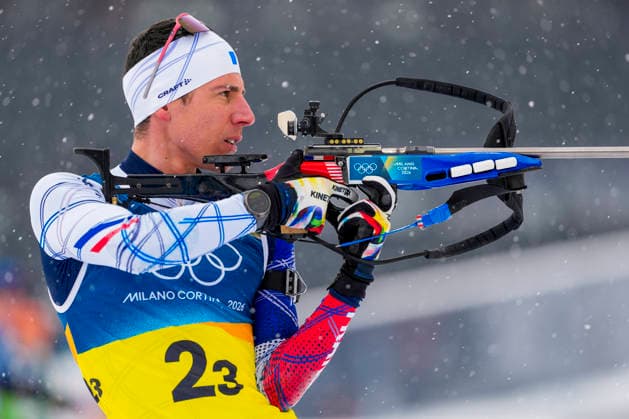 Winter Olympics in Milan Cortina 2026 Anterselva, Italy 20260217. Quentin Fillon Maillet from France before the start before the 4 x 7.5 km relay for men in biathlon at the Winter Olympics in Milan Cortina 2026. Photo: Heiko Junge NTB Anterselva Italy EDITORIAL USE ONLY. RESTRICTED USE FOR BETTING COMPANIES Ref:_SPOicjIBj-9C0M.jpg *** Winter Olympics in Milan Cortina 2026 Anterselva, Italy 20260217 Quentin Fillon Maillet from France before the start before the 4 x 7 5 km relay for men in biathlon at the Winter Olympics in Milan Cortina 2026 Photo Heiko Junge NTB Anterselva Italy EDITORIAL USE ONLY RESTRICTED USE FOR BETTING COMPANIES  Copyright: xHeikoxJungex xNTBx