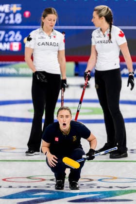 260217 Sara McManus of Sweden competes in a women s round robin curling match between Sweden and Canada during day 11 of the 2026 Winter Olympics on February 17, 2026 in Cortina. Photo: Jon Olav Nesvold BILDBYRAN COP 217 JE0123 curling Olympic Games, Olympische Spiele, Olympia, OS olympics winter olympics os ol olympiska spel vinter-os olympiske leker milano cortina 2026 milan cortina 2026 milano cortina 2026 olympic games milano cortina 2026 winter olympic games milano cortina-os milano cortina-ol vinter-ol 11 bbeng kanada sverige dam *** 260217 Sara McManus of Sweden competes in a women s round robin curling match between Sweden and Canada during day 11 of the 2026 Winter Olympics on February 17, 2026 in Cortina Photo Jon Olav Nesvold BILDBYRAN COP 217 JE0123 curling olympic games olympics winter olympics os ol olympiska spel vinter os olympiske leker milano cortina 2026 milan cortina 2026 milano cortina 2026 olympic games milano cortina 2026 winter olympic games milano cortina os milano cortina ol vinter ol 11 bbeng kanada sverige dam  Copyright: JONxOLAVxNESVOLD BB260217JE001