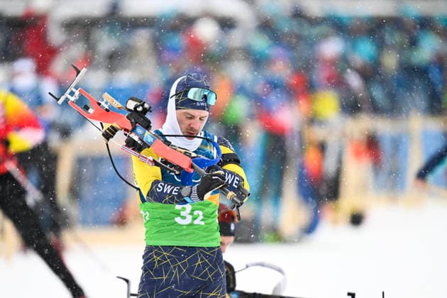 ANTERSELVA, ITALY 20260217 Sweden s Jesper Nelin at the start of the men s 4x7.5km biathlon relay in Anterselva during the Winter Olympics in Milan Cortina, Italy. *** The image is included in the SPORTS PACKAGE. For others PAYMENT IMAGE *** ANTERSELVA ITALY x10050x *** ANTERSELVA, ITALY 20260217 Sweden s Jesper Nelin at the start of the men s 4x7 5km biathlon relay in Anterselva during the Winter Olympics in Milan Cortina, Italy The image is included in the SPORTS PACKAGE For others PAYMENT IMAGE ANTERSELVA ITALY x10050x  Copyright: xPontusxLundahl TTx 2026 OLYMPICS MEN S BI-SHOOTING RELAY
