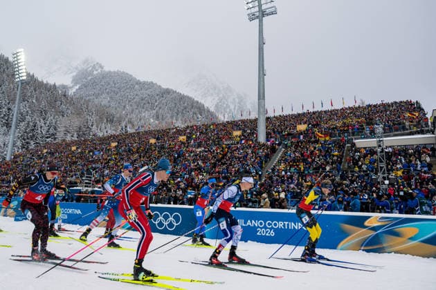 260217 Martin Uldal of Norway, Fabien Claude of France and Viktor Brandt of Sweden compete in men s 4 x 7,5 km relay biathlon during day 11 of the 2026 Winter Olympics on February 17, 2026 in Anterselva. Photo: Joel Marklund BILDBYRAN kod JM JM0796 skidskytte biathlon skiskyting Olympic Games, Olympische Spiele, Olympia, OS olympics winter olympics os ol olympiska spel vinter-os olympiske leker milano cortina 2026 milan cortina 2026 milano cortina 2026 olympic games milano cortina 2026 winter olympic games milano cortina-os milano cortina-ol vinter-ol 11 bbeng stafett relay norge frankrike sverige *** 260217 Martin Uldal of Norway, Fabien Claude of France and Viktor Brandt of Sweden compete in men s 4 x 7,5 km relay biathlon during day 11 of the 2026 Winter Olympics on February 17, 2026 in Anterselva Photo Joel Marklund BILDBYRAN code JM JM0796 biathlon biathlon biathlon olympic games olympics olympics winter olympics os ol olympiska spel vinter os olympiske leker milano cortina 2026 milan cortina 2026 milano cortina 2026 olympic games milano cortina 2026 winter olympic games milano cortina os milano cortina ol vinter ol 11 bbeng relay norway france sweden  Copyright: JOELxMARKLUND BB260217JM021