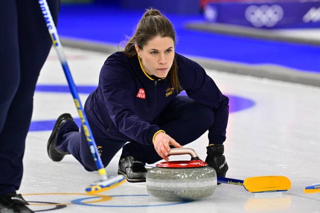 CORTINA, ITALY 20260217 Anna Hasselborg during the women s group stage match, round 9, between Sweden and Canada in the Olympic curling in Cortina. *** The image is included in the SPORTS PACKAGE. For others PAYMENT IMAGE *** CORTINA ITALY x10030x *** CORTINA, ITALY 20260217 Anna Hasselborg during the women s group stage match, round 9, between Sweden and Canada in the Olympic curling in Cortina The image is included in the SPORTS PACKAGE For others PAYMENT IMAGE CORTINA ITALY x10030x  Copyright: xJonasxEkströmer TTx 2026 OLYMPICS WOMEN S CURLING SWEDEN-CANADA