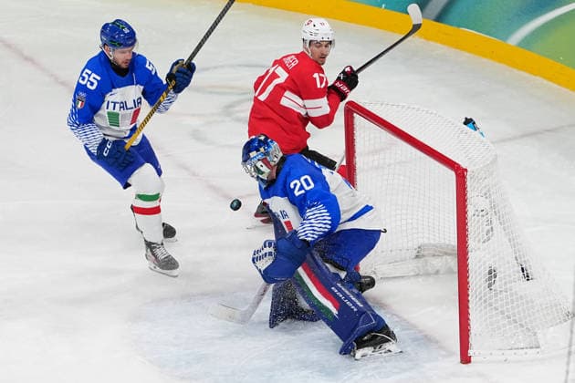 Ice hockey, Eishockey - Italy-Switzerland at the 2026 Winter Olympics, Milan, Italy, Thursay, Feb. 17, 2026. (Gian Mattia D Alberto LaPresse)  Copyright: xGianxMattiaxD Alberto LaPressex