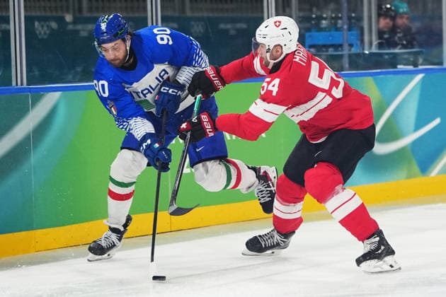Ice hockey, Eishockey - Italy-Switzerland at the 2026 Winter Olympics, Milan, Italy, Thursay, Feb. 17, 2026. (Gian Mattia D Alberto LaPresse)  Copyright: xGianxMattiaxD Alberto LaPressex