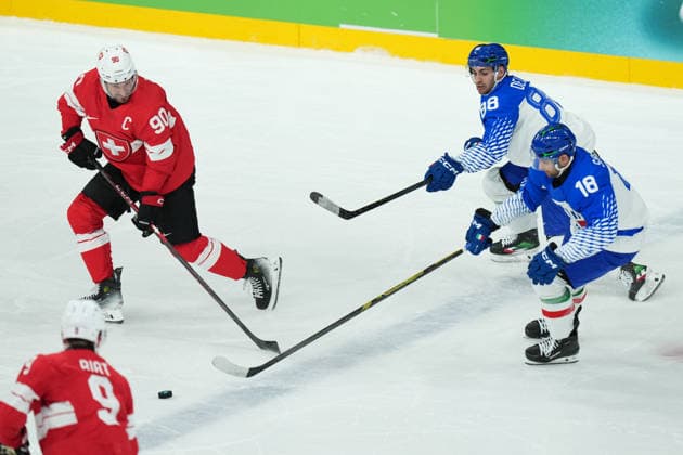 Ice hockey, Eishockey - Italy-Switzerland at the 2026 Winter Olympics, Milan, Italy, Thursay, Feb. 17, 2026. (Gian Mattia D Alberto LaPresse)  Copyright: xGianxMattiaxD Alberto LaPressex