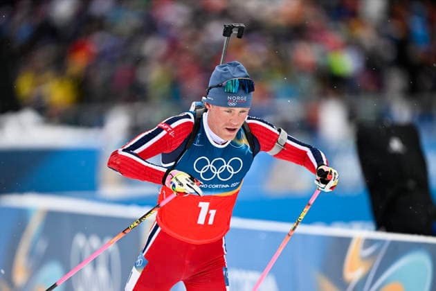 ANTERSELVA, ITALY 20260217 Norway s first skier Martin Uldal in the men s biathlon relay, 4x7.5km, in Anterselva during the Winter Olympics in Milan Cortina, Italy. *** The image is included in the SPORTS PACKAGE. For others PAYMENT IMAGE *** ANTERSELVA ITALY x10050x *** ANTERSELVA, ITALY 20260217 Norway s first skier Martin Uldal in the men s biathlon relay, 4x7 5km, in Anterselva during the Winter Olympics in Milan Cortina, Italy The image is included in the SPORTS PACKAGE For others PAYMENT IMAGE ANTERSELVA ITALY x10050x  Copyright: xPontusxLundahl TTx 2026 OLYMPICS MEN S BI-SHOOTING RELAY