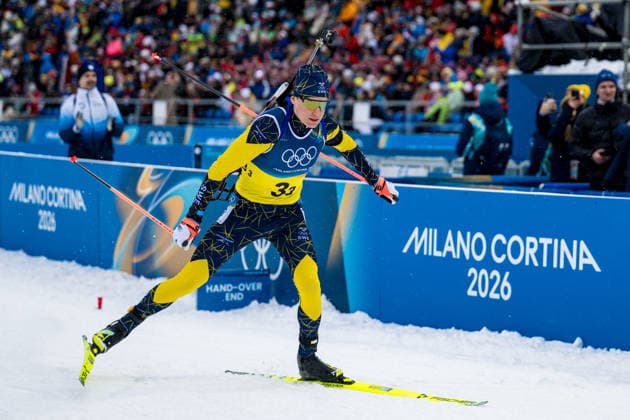 260217 Martin Ponsiluoma of Sweden competes in men s 4 x 7,5 km relay biathlon during day 11 of the 2026 Winter Olympics on February 17, 2026 in Anterselva. Photo: Joel Marklund BILDBYRAN kod JM JM0796 skidskytte biathlon skiskyting Olympic Games, Olympische Spiele, Olympia, OS olympics winter olympics os ol olympiska spel vinter-os olympiske leker milano cortina 2026 milan cortina 2026 milano cortina 2026 olympic games milano cortina 2026 winter olympic games milano cortina-os milano cortina-ol vinter-ol 11 bbeng stafett relay sverige *** 260217 Martin Ponsiluoma of Sweden competes in men s 4 x 7,5 km relay biathlon during day 11 of the 2026 Winter Olympics on February 17, 2026 in Anterselva Photo Joel Marklund BILDBYRAN code JM JM0796 biathlon biathlon biathlon olympic games olympics olympics winter olympics os ol olympiska spel vinter os olympiske leker milano cortina 2026 milan cortina 2026 milano cortina 2026 olympic games milano cortina 2026 winter olympic games milano cortina os milano cortina ol vinter ol 11 bbeng relay relay sverige  Copyright: JOELxMARKLUND BB260217JM037