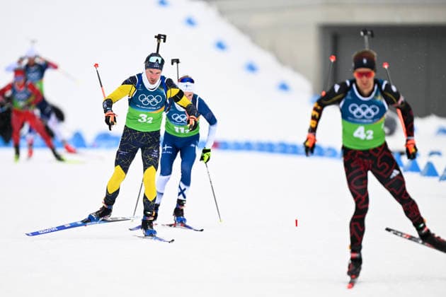 ANTERSELVA, ITALY 20260217 Sweden s Jesper Nelin, Finland s Tero Seppälä and Germany s David Zobel in the men s biathlon relay, 4x7.5km, in Anterselva during the Winter Olympics in Milan Cortina, Italy. *** The image is included in the SPORTS PACKAGE. For others PAYMENT IMAGE *** ANTERSELVA ITALY x10050x *** ANTERSELVA, ITALY 20260217 Sweden s Jesper Nelin, Finland s Tero Seppälä and Germany s David Zobel in the men s biathlon relay, 4x7 5km, in Anterselva during the Winter Olympics in Milan Cortina, Italy The image is included in the SPORTS PACKAGE For others PAYMENT IMAGE ANTERSELVA ITALY x10050x  Copyright: xPontusxLundahl TTx 2026 OLYMPICS MEN S BI-SHOOTING RELAY