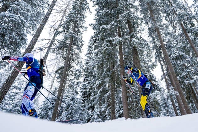 260217 Eric Perrot of France and Sebastian Samuelsson of Sweden compete in men s 4 x 7,5 km relay biathlon during day 11 of the 2026 Winter Olympics on February 17, 2026 in Anterselva. Photo: Mathias Bergeld BILDBYRAN kod MB JM0796 skidskytte biathlon skiskyting Olympic Games, Olympische Spiele, Olympia, OS olympics winter olympics os ol olympiska spel vinter-os olympiske leker milano cortina 2026 milan cortina 2026 milano cortina 2026 olympic games milano cortina 2026 winter olympic games milano cortina-os milano cortina-ol vinter-ol 11 bbeng stafett relay frankrike sverige *** 260217 Eric Perrot of France and Sebastian Samuelsson of Sweden compete in men s 4 x 7,5 km relay biathlon during day 11 of the 2026 Winter Olympics on February 17, 2026 in Anterselva Photo Mathias Bergeld BILDBYRAN code MB JM0796 biathlon biathlon biathlon olympic games olympics olympics winter olympics os ol olympiska spel vinter os olympiske leker milano cortina 2026 milan cortina 2026 milano cortina 2026 olympic games milano cortina 2026 winter olympic games milano cortina os milano cortina ol vinter ol 11 bbeng relay france sweden  Copyright: MATHIASxBERGELD BB260217MB035