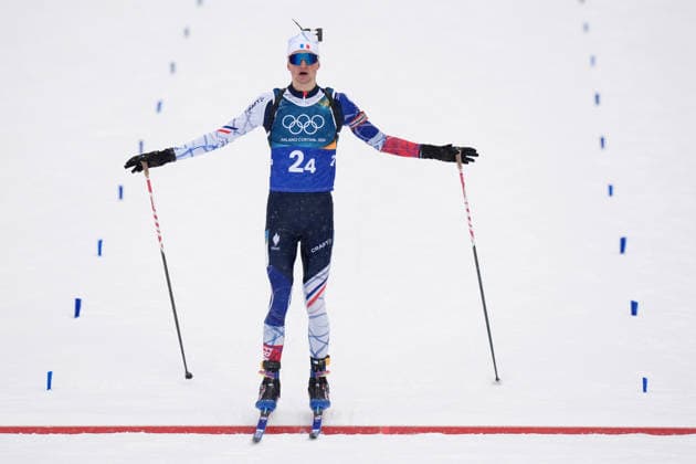 France ™s team , gold medal during Biathlon Men s 4 x 7.5km Relay t Antholz-Anterselva Biathlon Arena at the Milano Cortina 2026 Winter Olympics, in Anterselva (Italy) February 17 , 2026 (Spada LaPresse)  Copyright: xSpada LaPressex