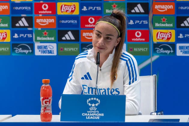 February 17, 2026, Madrid, Madrid, Spain: ATHENEA DEL CASTILLO of Real Madrid Femenino CF speaks to the media during the UEFA Women s Nations League 2025 26 press conference, PK, Pressekonferenz held at the Valdebebas training ground on February 17, 2026, in Madrid, Spain. Madrid Spain - ZUMAc312 20260217_zsp_c312_080 Copyright: xOscarxManuelxSanchezx