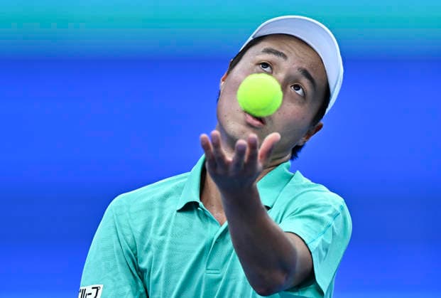 ATP, Tennis Herren QATAR EXXONMOBIL OPEN-ROUND OF 32 Shintaro Mochizuki of Japan competes against Karen Khachanov of Russia in the Round of 32 at the ATP men s Qatar ExxonMobil Open 2026 tennis tournament at the Khalifa International Tennis Complex in Doha, Qatar, on February 17, 2026. DOHA Qatar Copyright: xNOUSHADx