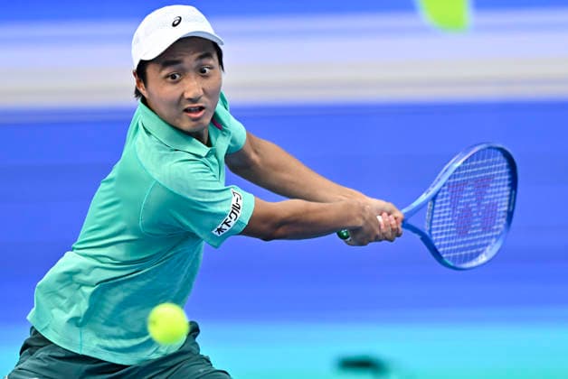 ATP, Tennis Herren QATAR EXXONMOBIL OPEN-ROUND OF 32 Shintaro Mochizuki of Japan competes against Karen Khachanov of Russia in the Round of 32 at the ATP men s Qatar ExxonMobil Open 2026 tennis tournament at the Khalifa International Tennis Complex in Doha, Qatar, on February 17, 2026. DOHA Qatar Copyright: xNOUSHADx