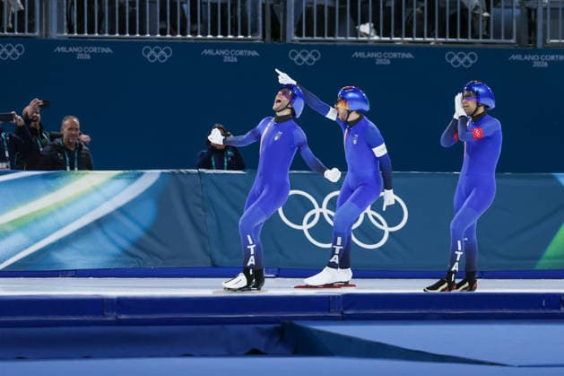 Italy during the Olympic Winter games, Winterspiele,Spiele, Summer games Milano-Cortina 2026, Speed skating, Eisschnelllauf Men s Team Pursuit Finals on february 17, 2026 at Milano Speed Skating Stadium in Milan, Italy  Copyright: xFabrizioxCarabelli IPAxSportx xipa-agency.netx xx IPA_71647346 IPA_Agency_IPA71647346