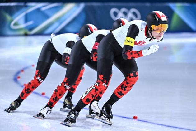 Rg Milano 17 02 2026 - Olimpiadi Milano Cortina 2026 Speed skating, Eisschnelllauf Women™s Pursuit foto Image nella foto: Team Canada 