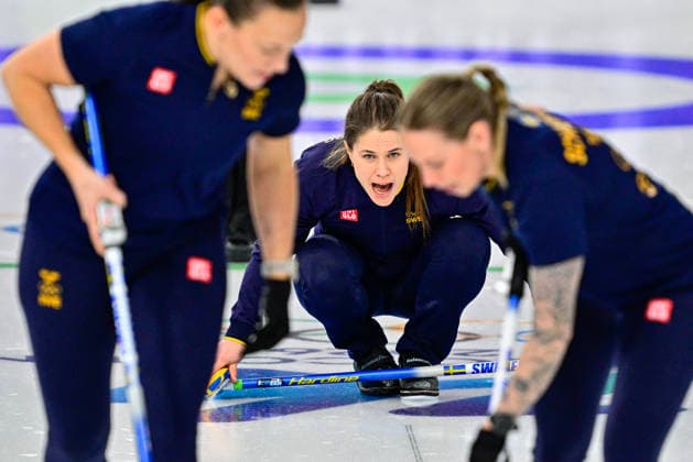 CORTINA, ITALY 20260217 Anna Hasselborg during the women s group stage match, round 9, between Sweden and Canada in the Olympic curling in Cortina. *** The image is included in the SPORTS PACKAGE. For others PAYMENT IMAGE *** CORTINA ITALY x10030x *** CORTINA, ITALY 20260217 Anna Hasselborg during the women s group stage match, round 9, between Sweden and Canada in the Olympic curling in Cortina The image is included in the SPORTS PACKAGE For others PAYMENT IMAGE CORTINA ITALY x10030x  Copyright: xJonasxEkströmer TTx 2026 OLYMPICS WOMEN S CURLING SWEDEN-CANADA