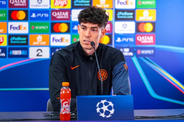 Press conference with Inter Bodo 20260217 Alessandro Bastoni during a press conference with Inter at Aspmyra before the Champions League football match against Bodo Glimt Photo Thomas Andersen NTB Bodo Norway EDITORIAL USE ONLY RESTRICTED USE FOR BETTING COMPANIES  Copyright: xThomasxAndersenx xNTBx