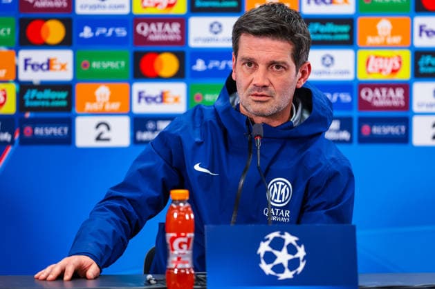 Press conference with Inter Bodo 20260217 Head coach Cristian Chivu during a press conference with Inter at Aspmyra before the Champions League football match against Bodo Glimt Photo Thomas Andersen NTB Bodo Norway EDITORIAL USE ONLY RESTRICTED USE FOR BETTING COMPANIES  Copyright: xThomasxAndersenx xNTBx